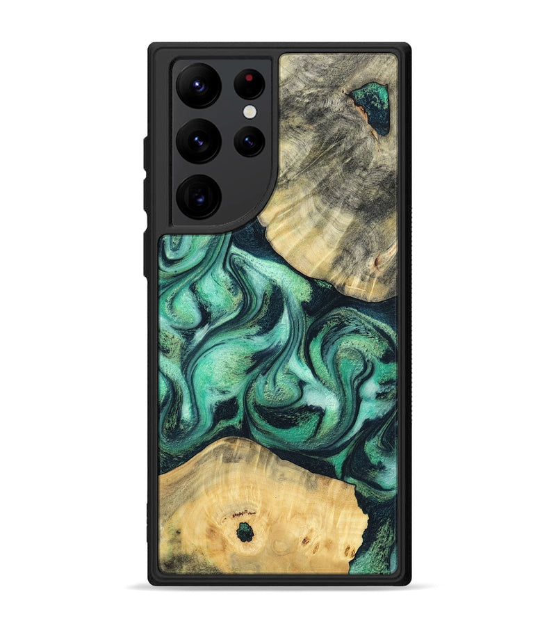 Galaxy S22 Ultra Wood Phone Case - Lennox (Green, 798995)