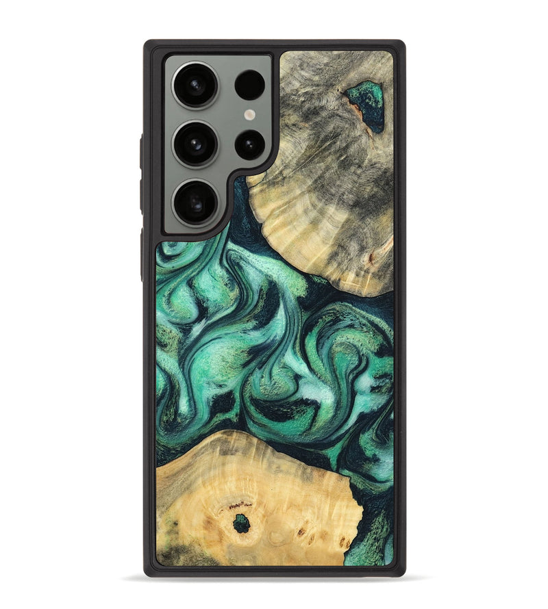 Galaxy S23 Ultra Wood Phone Case - Lennox (Green, 798995)
