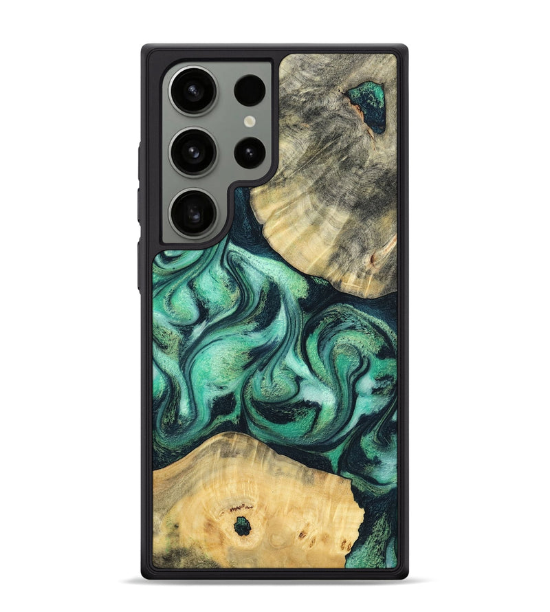 Galaxy S24 Ultra Wood Phone Case - Lennox (Green, 798995)