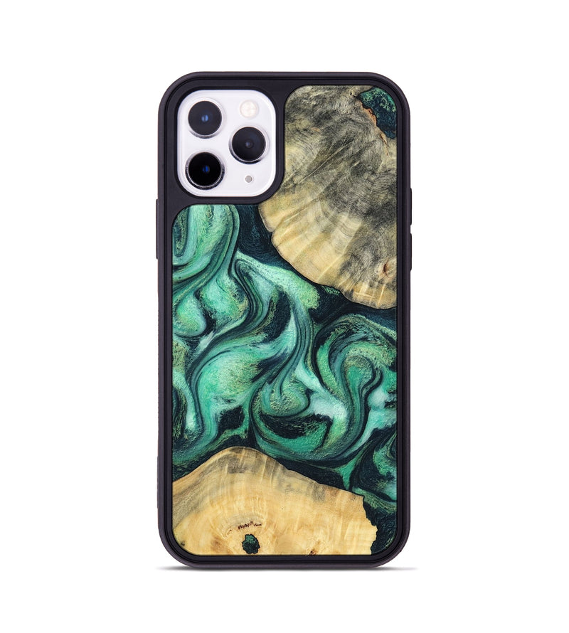 iPhone 11 Pro Wood Phone Case - Lennox (Green, 798995)