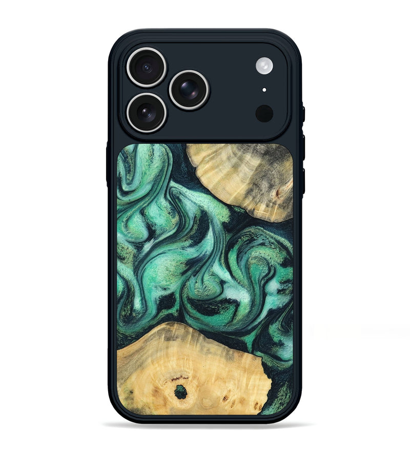 iPhone 17 Pro Max Wood Phone Case - Lennox (Green, 798995)