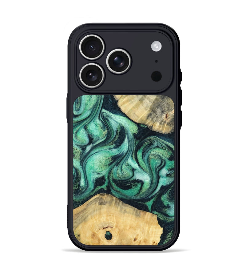 iPhone 17 Pro Wood Phone Case - Lennox (Green, 798995)