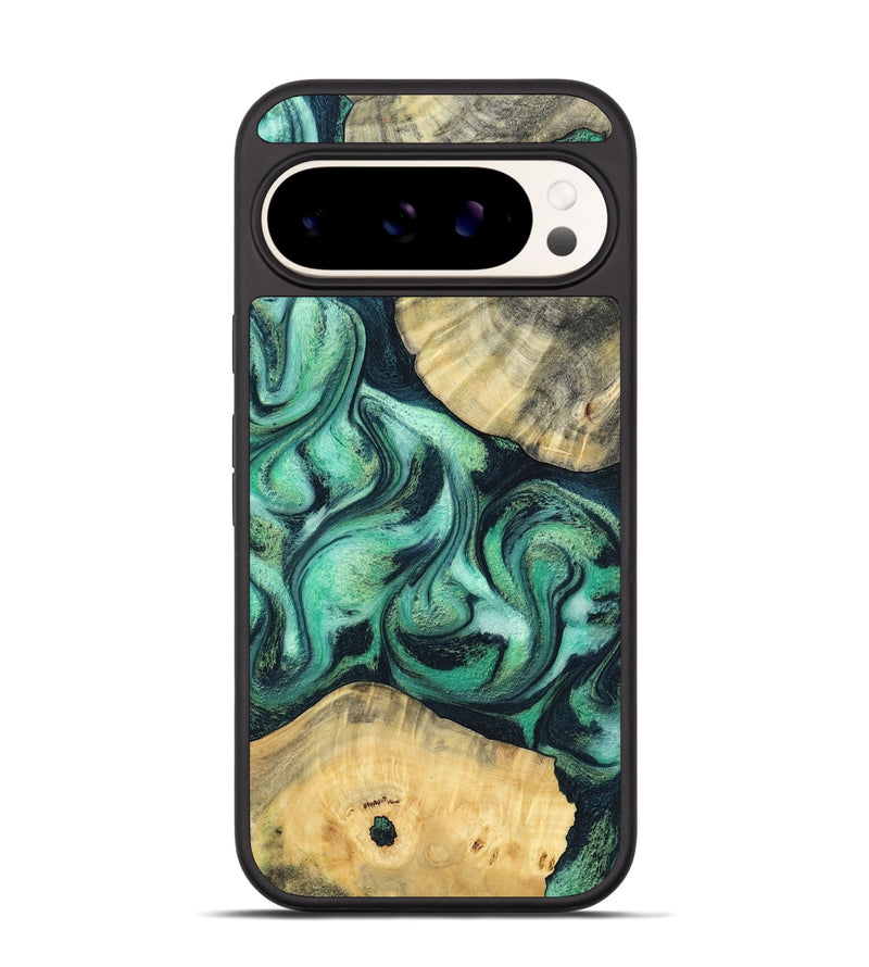 Pixel 9 Pro Wood Phone Case - Lennox (Green, 798995)