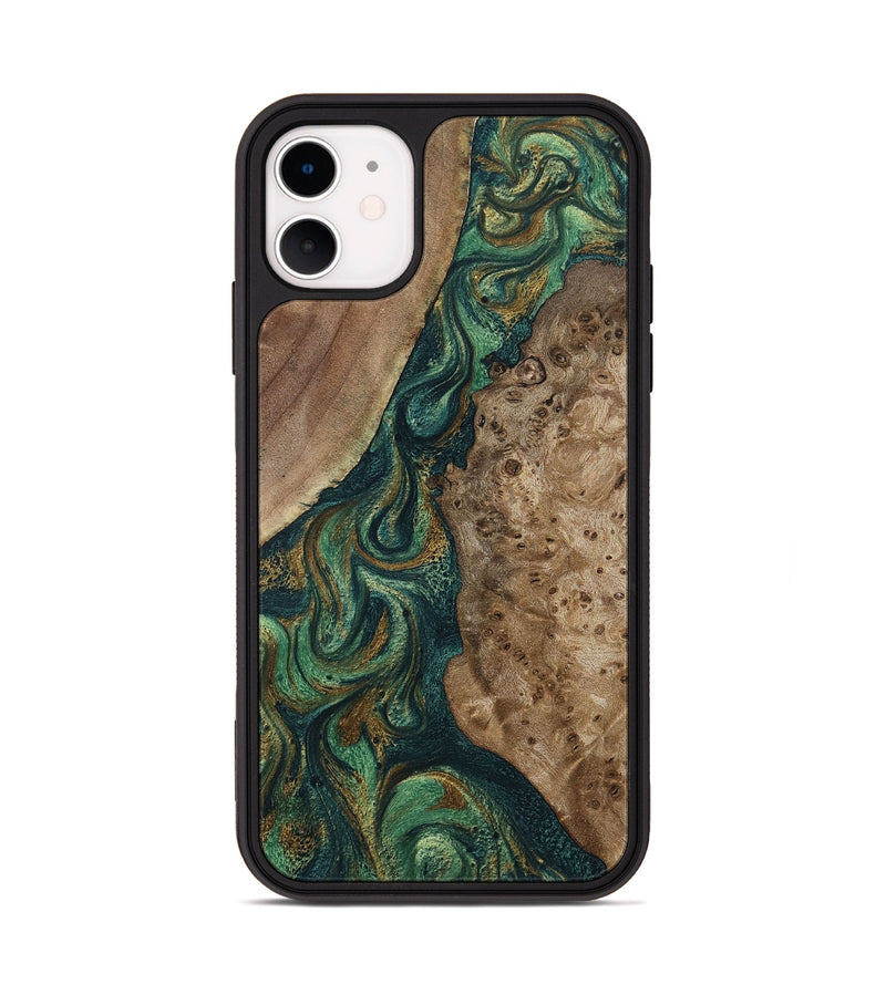 iPhone 11 Wood Phone Case - Rio (Green, 798996)