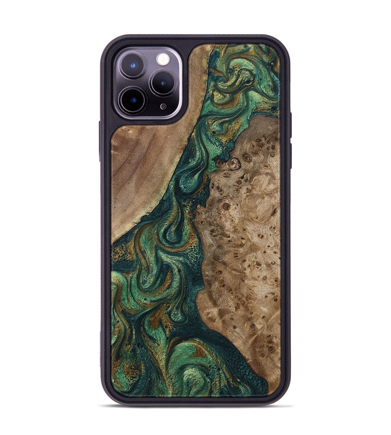 iPhone 11 Pro Max Wood Phone Case - Rio (Green, 798996)