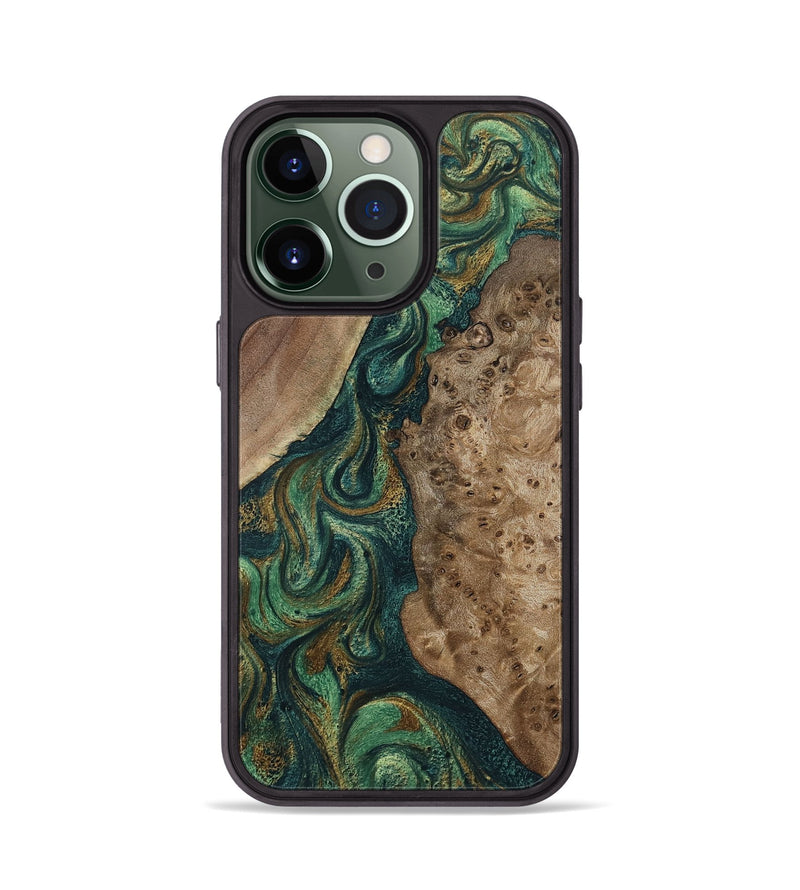 iPhone 13 Pro Wood Phone Case - Rio (Green, 798996)