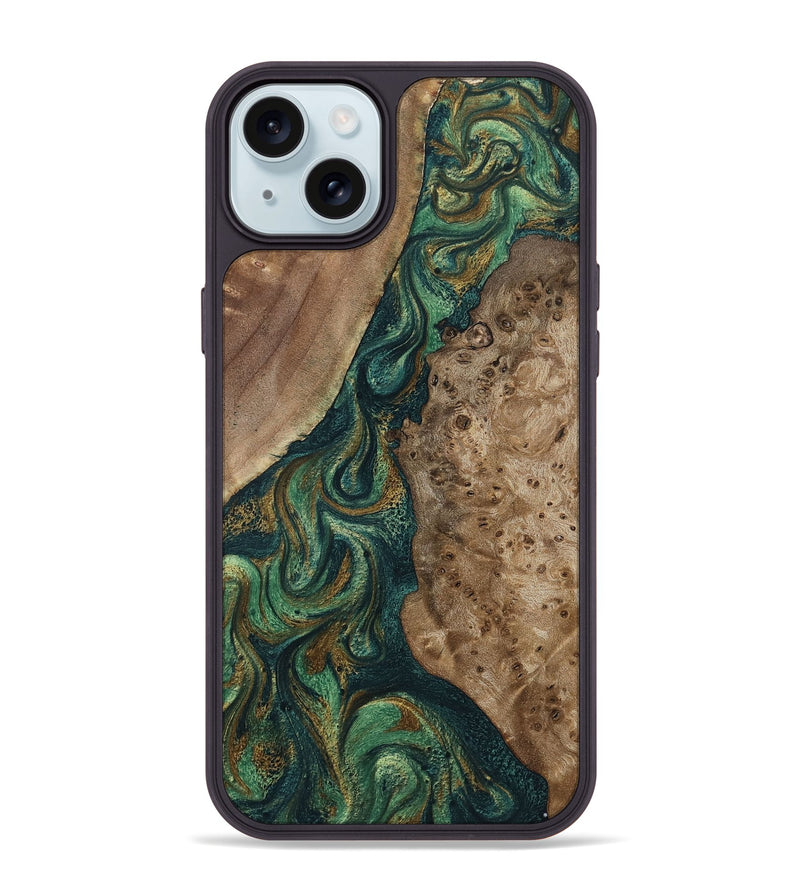 iPhone 15 Plus Wood Phone Case - Rio (Green, 798996)