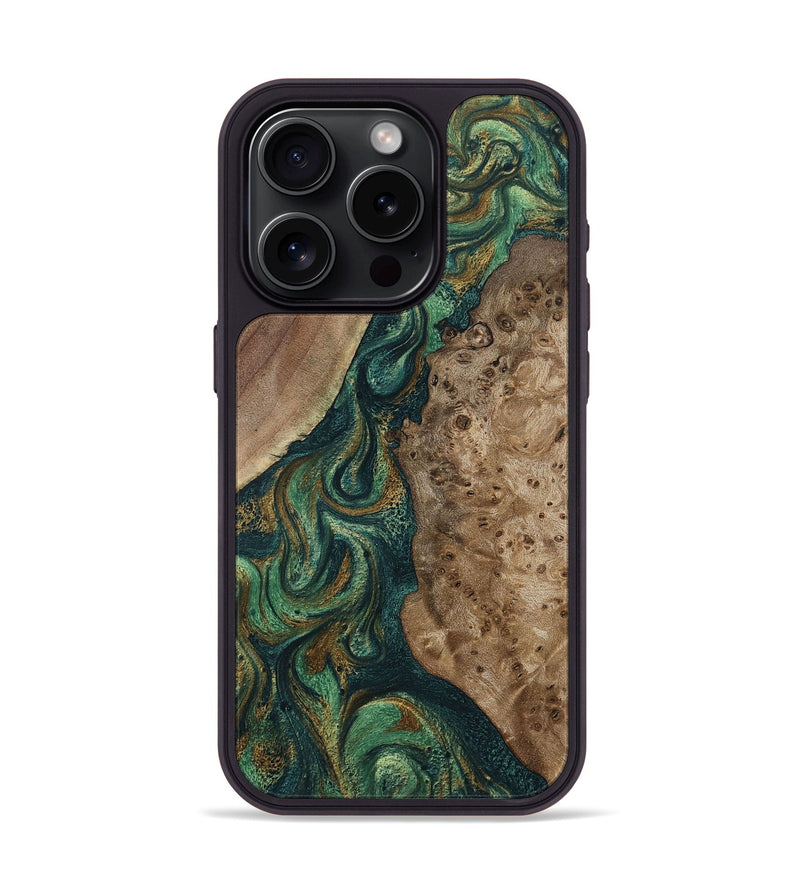 iPhone 15 Pro Wood Phone Case - Rio (Green, 798996)