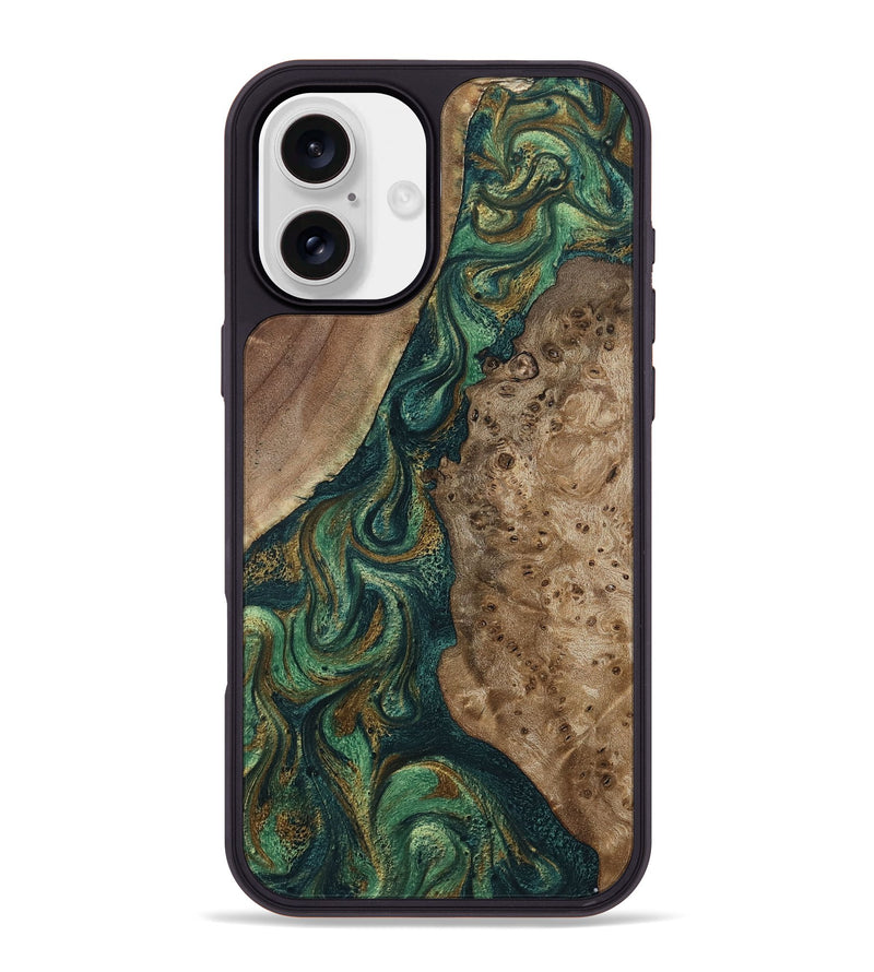 iPhone 16 Plus Wood Phone Case - Rio (Green, 798996)
