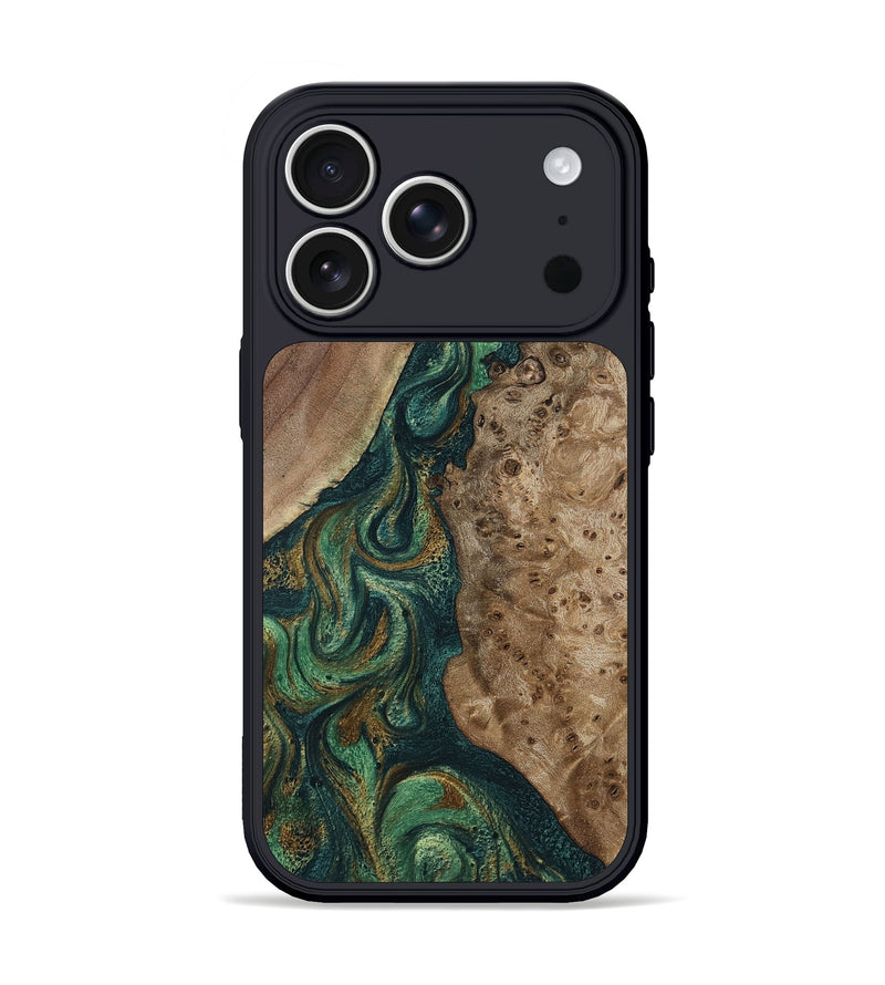 iPhone 17 Pro Wood Phone Case - Rio (Green, 798996)