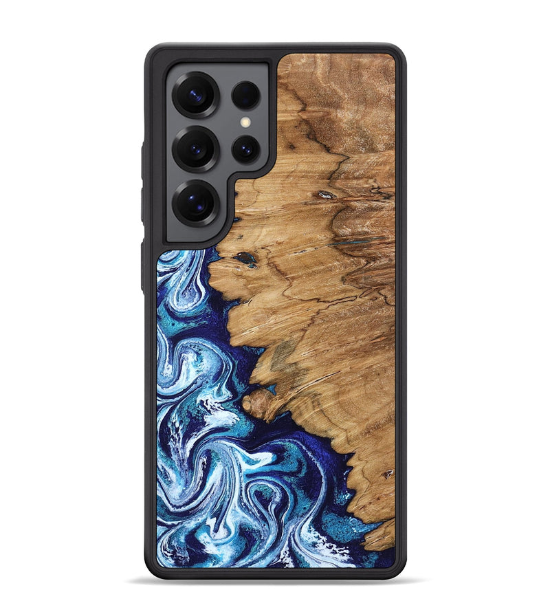 Galaxy S25 Ultra Wood Phone Case - James (Blue, 798999)