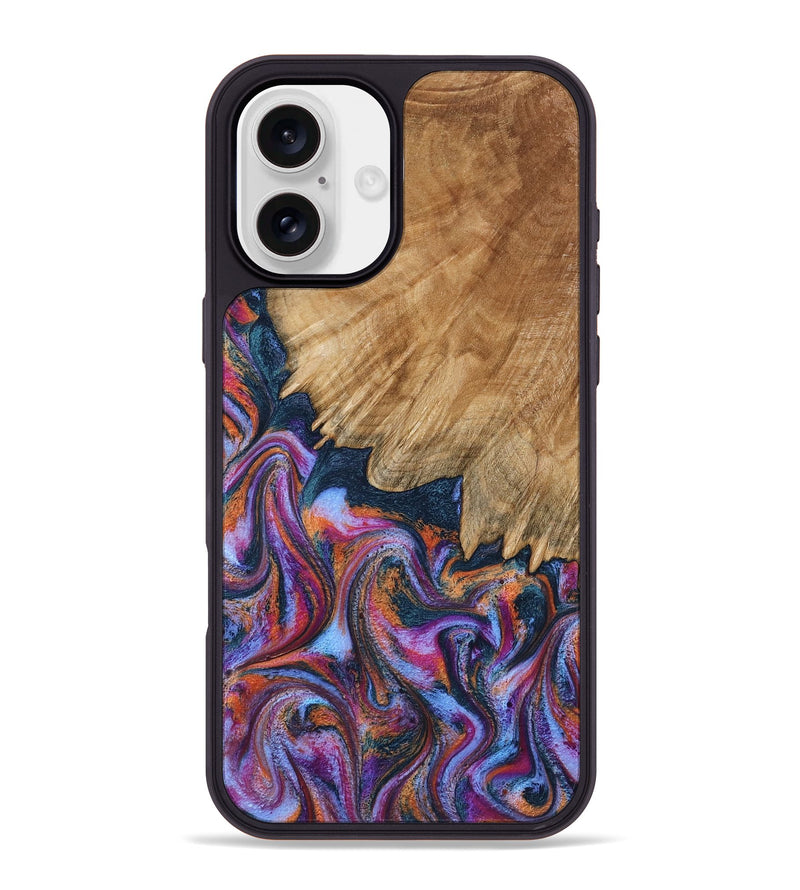 iPhone 16 Plus Wood Phone Case - Karol (Blue, 799000)
