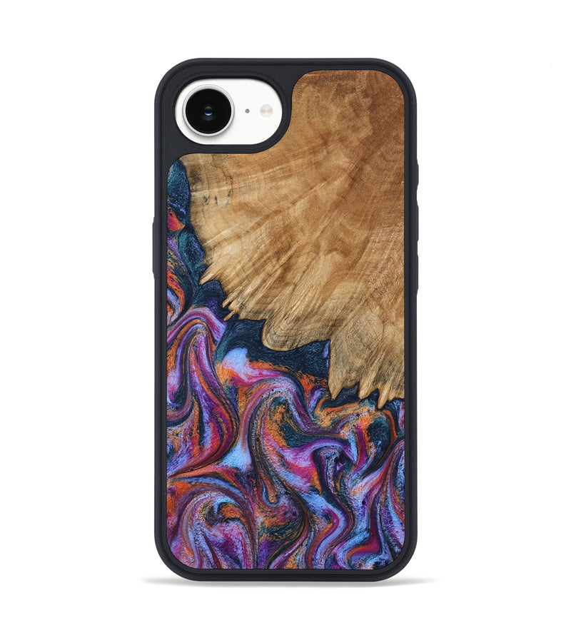 iPhone 16e Wood Phone Case - Karol (Blue, 799000)