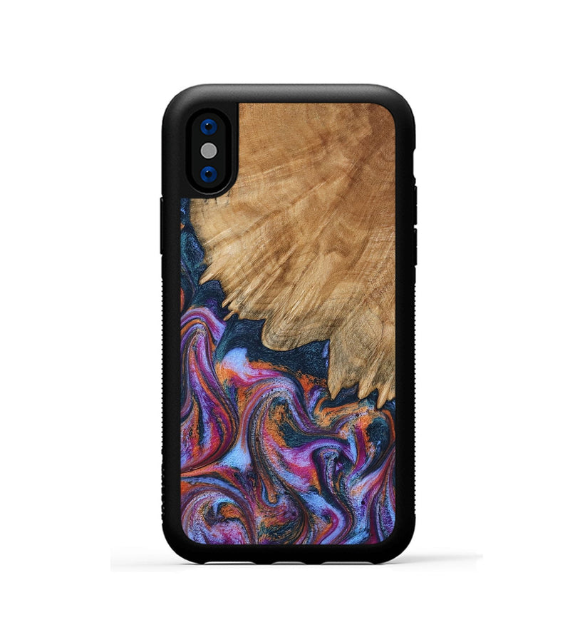 iPhone Xs Wood Phone Case - Karol (Blue, 799000)