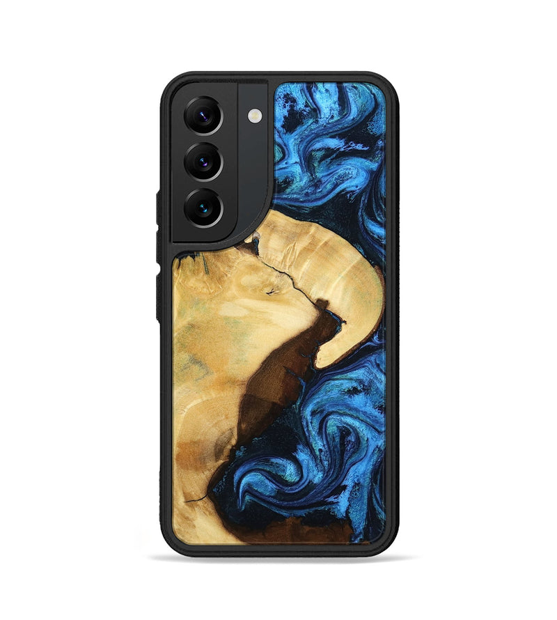 Galaxy S22 Wood Phone Case - Leda (Blue, 799001)