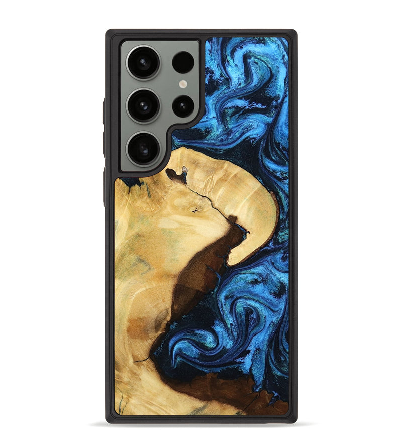 Galaxy S23 Ultra Wood Phone Case - Leda (Blue, 799001)