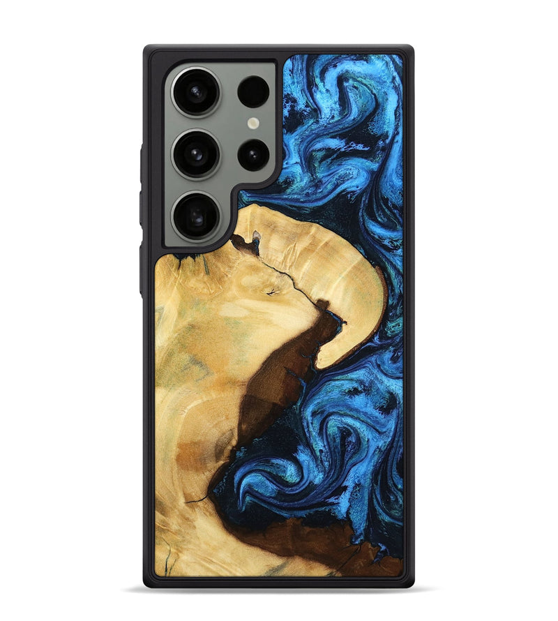 Galaxy S24 Ultra Wood Phone Case - Leda (Blue, 799001)