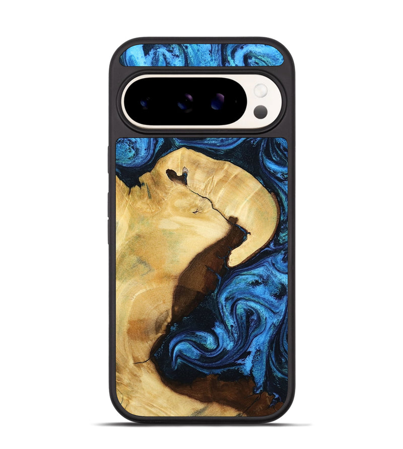 Pixel 9 Pro Wood Phone Case - Leda (Blue, 799001)