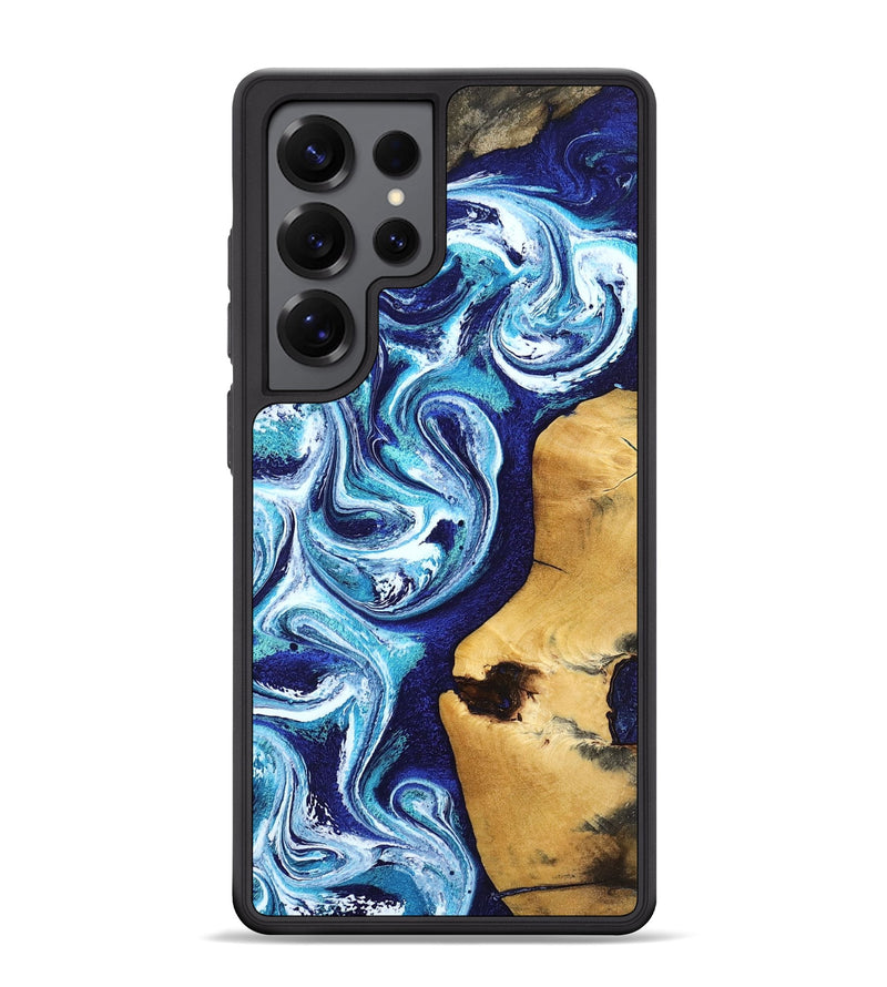 Galaxy S25 Ultra Wood Phone Case - Jenna (Blue, 799002)