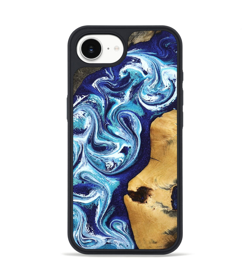 iPhone 16e Wood Phone Case - Jenna (Blue, 799002)