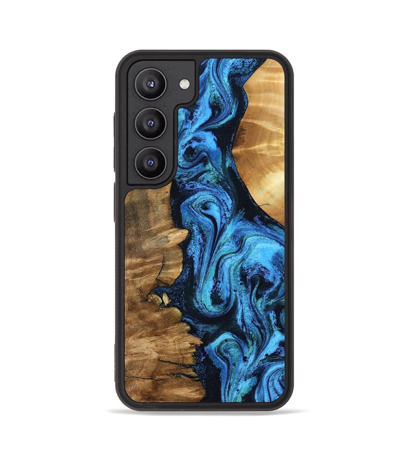 Galaxy S23 Wood Phone Case - Alondra (Blue, 799003)