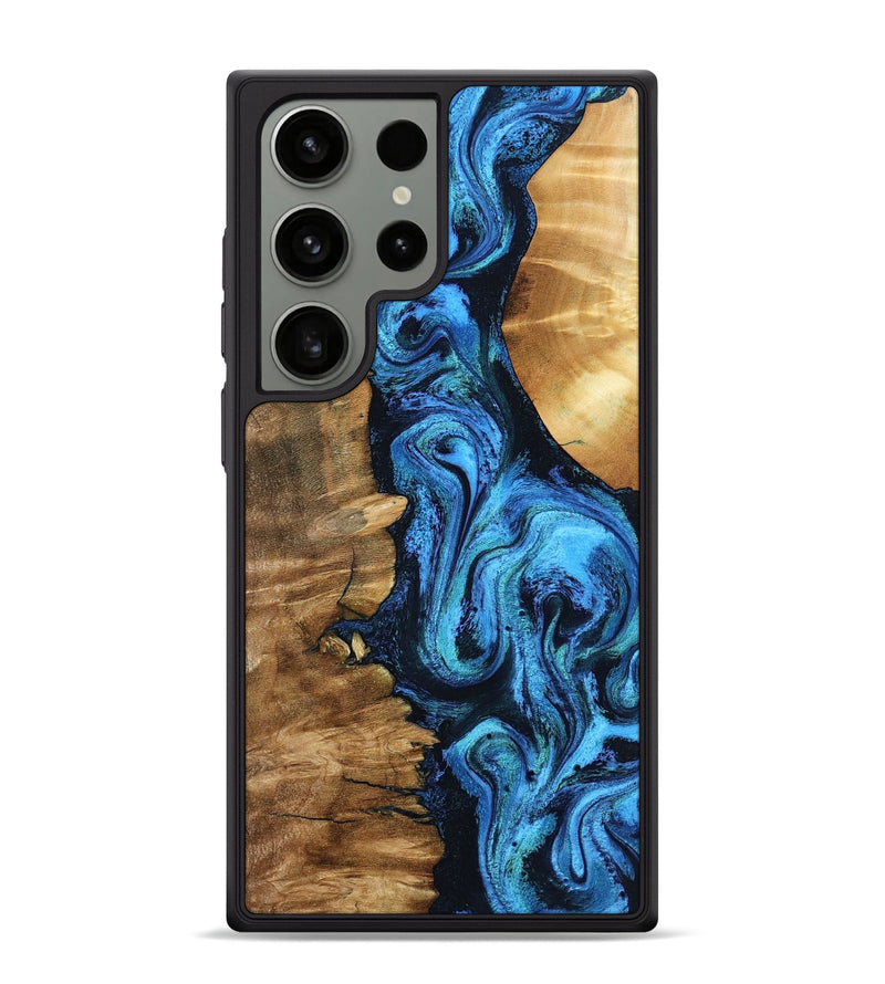 Galaxy S24 Ultra Wood Phone Case - Alondra (Blue, 799003)