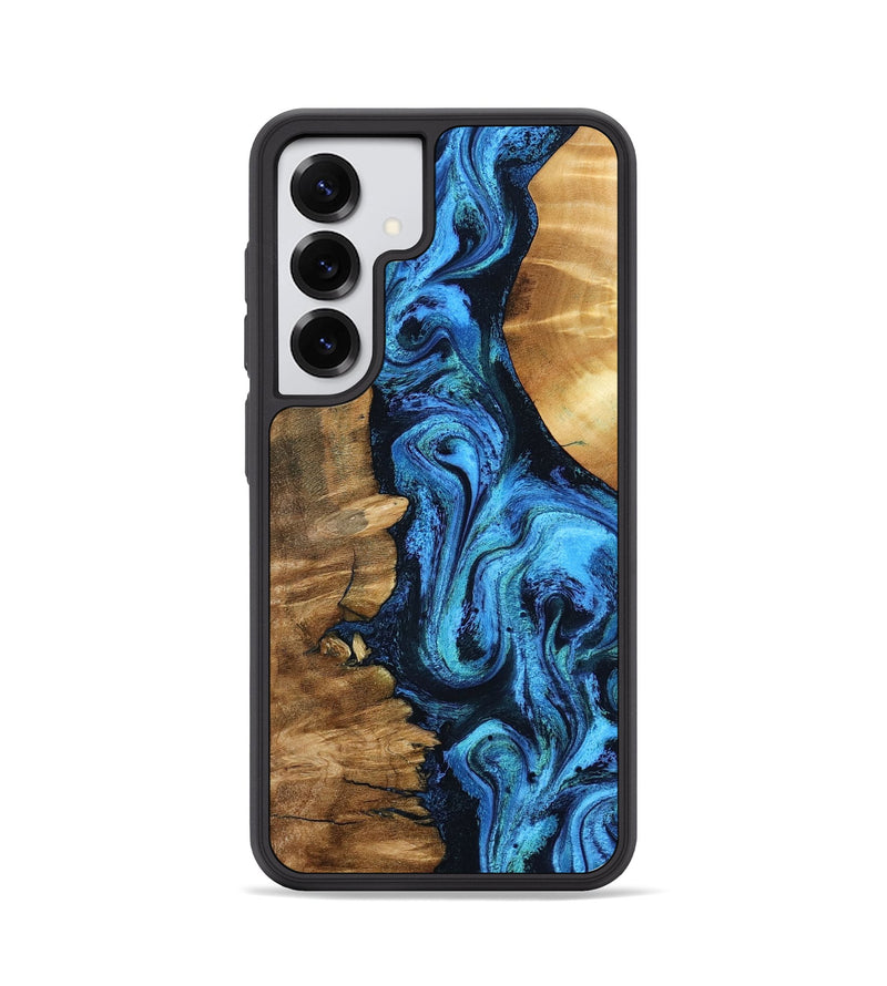 Galaxy S25 Wood Phone Case - Alondra (Blue, 799003)