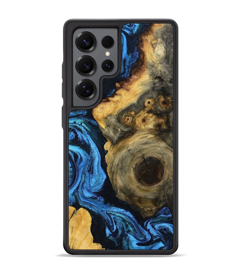 Galaxy S25 Ultra Wood Phone Case - Sharon (Blue, 799004)