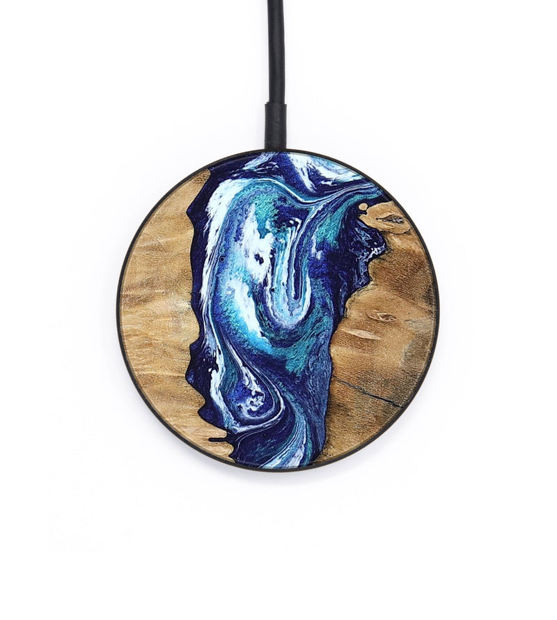 Circle Wood Wireless Charger - Coretta (Blue, 799005)