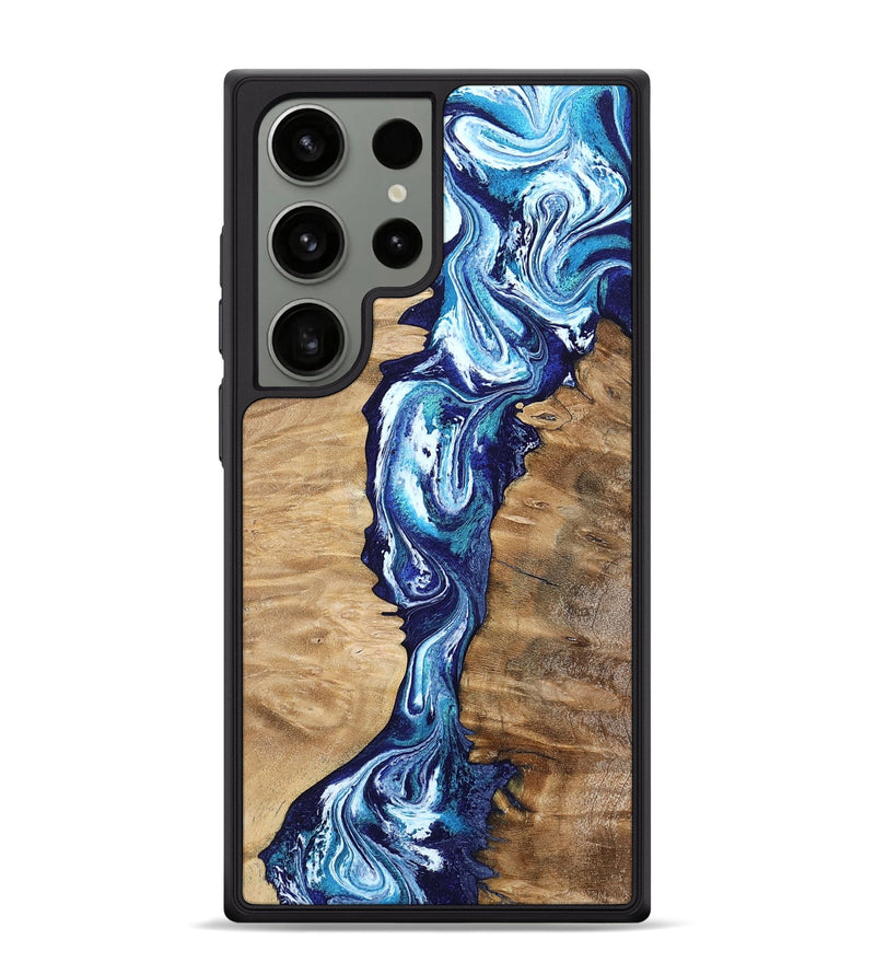 Galaxy S24 Ultra Wood Phone Case - Coretta (Blue, 799005)