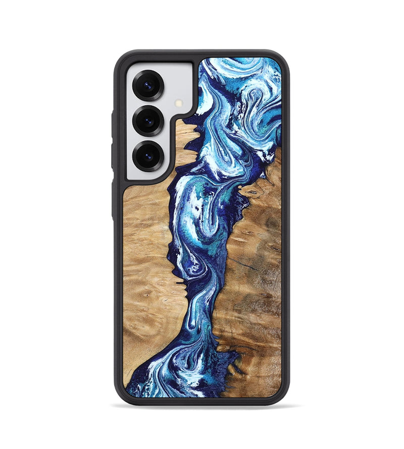 Galaxy S25 Wood Phone Case - Coretta (Blue, 799005)