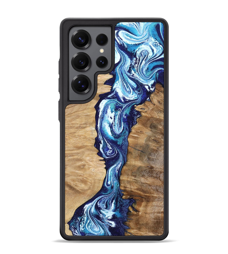 Galaxy S25 Ultra Wood Phone Case - Coretta (Blue, 799005)