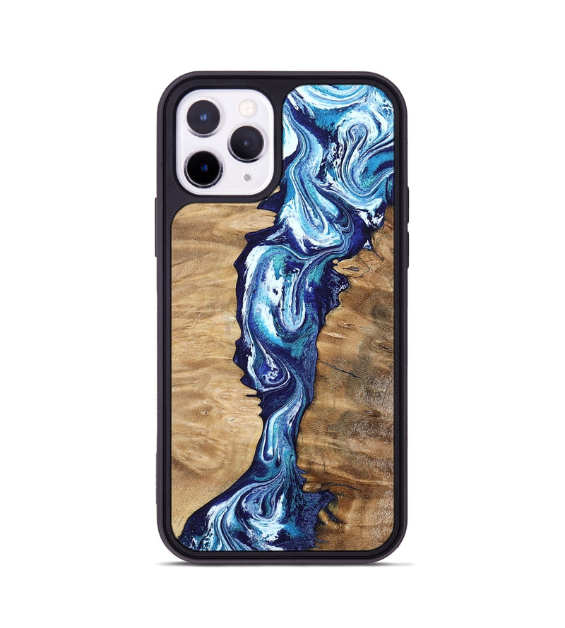 iPhone 11 Pro Wood Phone Case - Coretta (Blue, 799005)