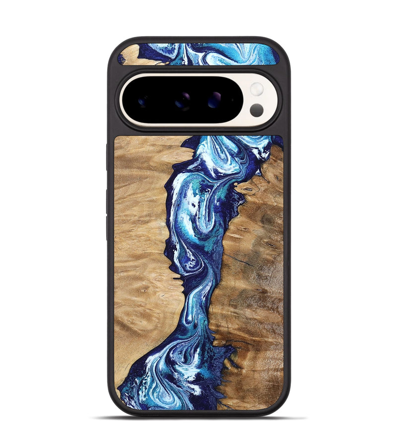 Pixel 9 Pro Wood Phone Case - Coretta (Blue, 799005)