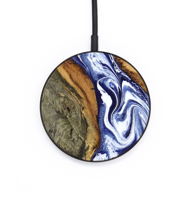 Circle Wood Wireless Charger - Jones (Blue, 799006)