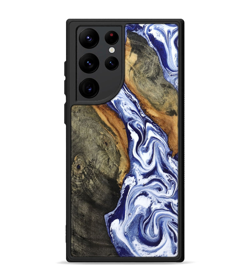 Galaxy S22 Ultra Wood Phone Case - Jones (Blue, 799006)