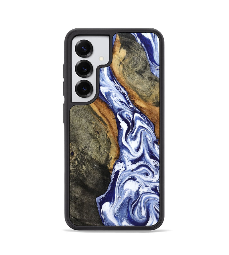 Galaxy S25 Wood Phone Case - Jones (Blue, 799006)