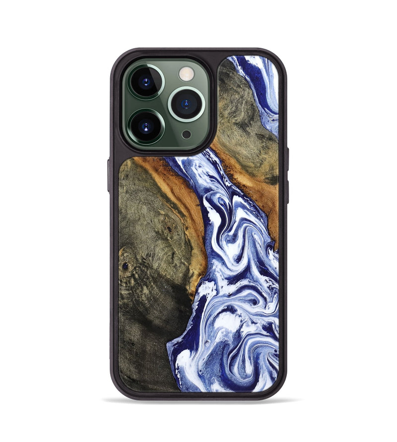 iPhone 13 Pro Wood Phone Case - Jones (Blue, 799006)