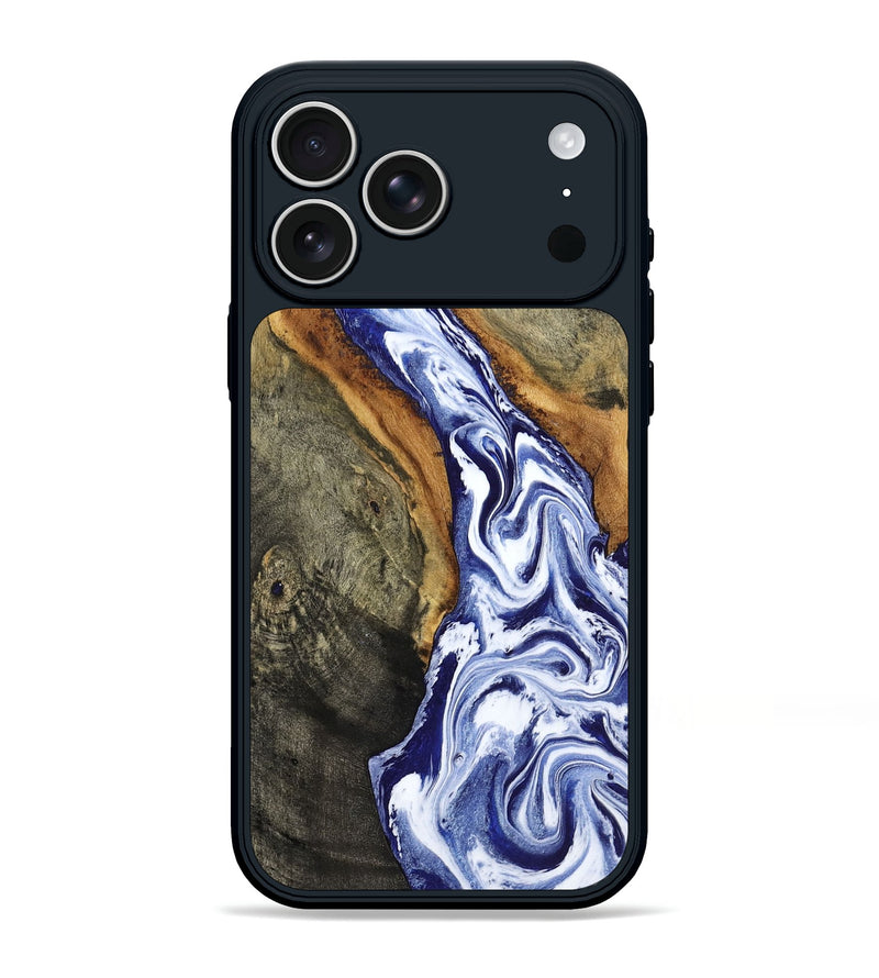 iPhone 17 Pro Max Wood Phone Case - Jones (Blue, 799006)