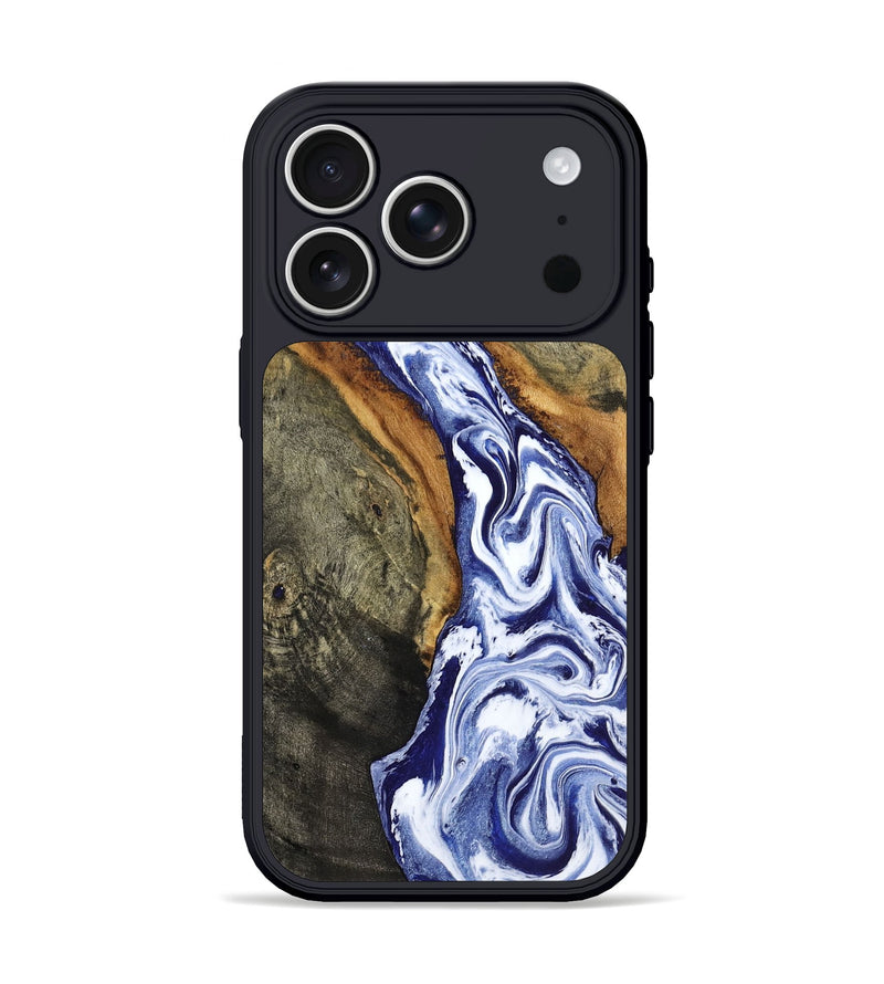 iPhone 17 Pro Wood Phone Case - Jones (Blue, 799006)