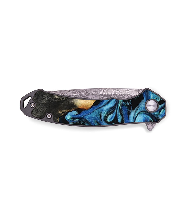 EDC Wood Pocket Knife - Nikolai (Blue, 799007)