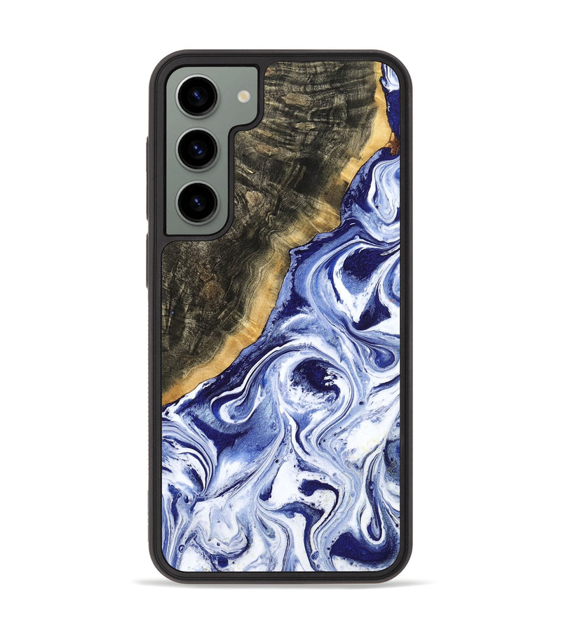 Galaxy S23 Plus Wood Phone Case - Tiffani (Blue, 799009)