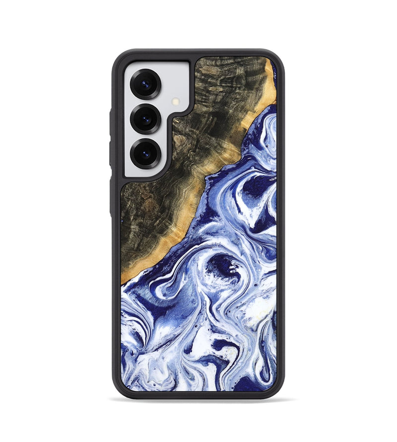 Galaxy S25 Wood Phone Case - Tiffani (Blue, 799009)