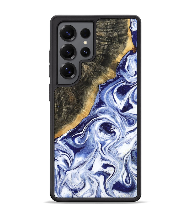 Galaxy S25 Ultra Wood Phone Case - Tiffani (Blue, 799009)