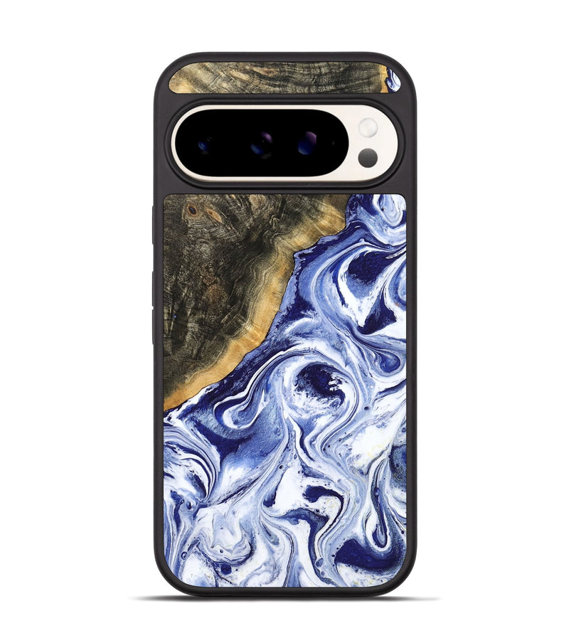 Pixel 9 Pro Wood Phone Case - Tiffani (Blue, 799009)