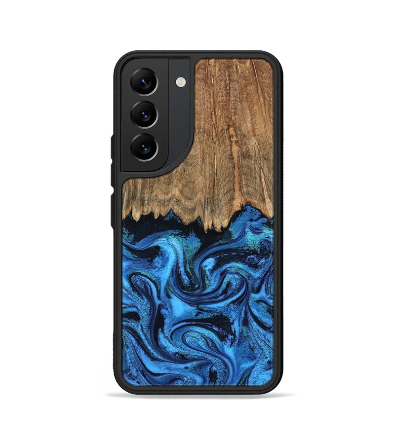 Galaxy S22 Wood Phone Case - Patrice (Blue, 799010)