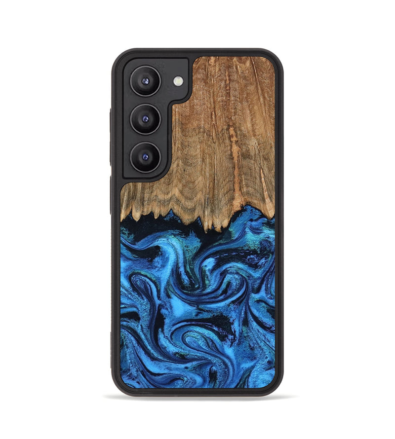Galaxy S23 Wood Phone Case - Patrice (Blue, 799010)