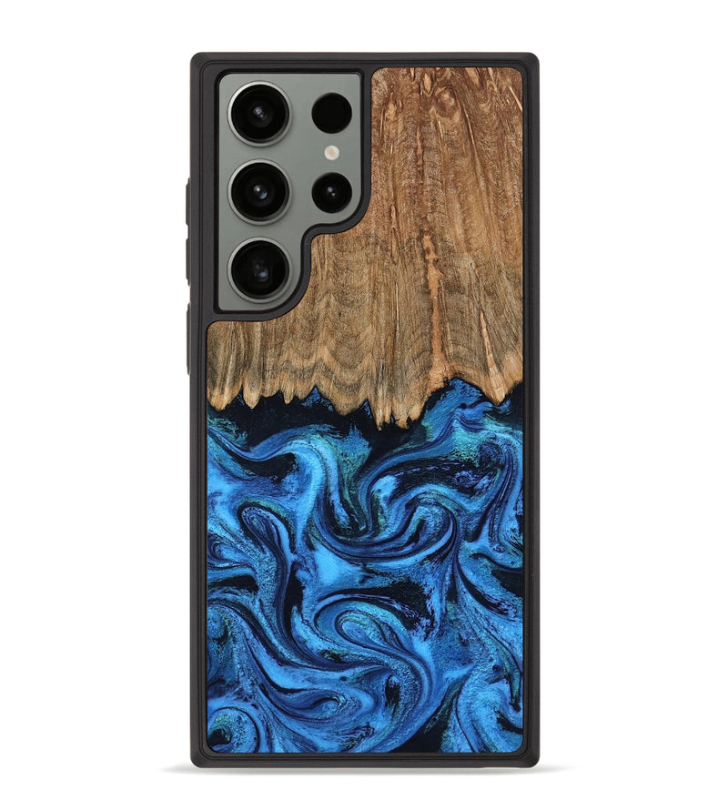 Galaxy S23 Ultra Wood Phone Case - Patrice (Blue, 799010)