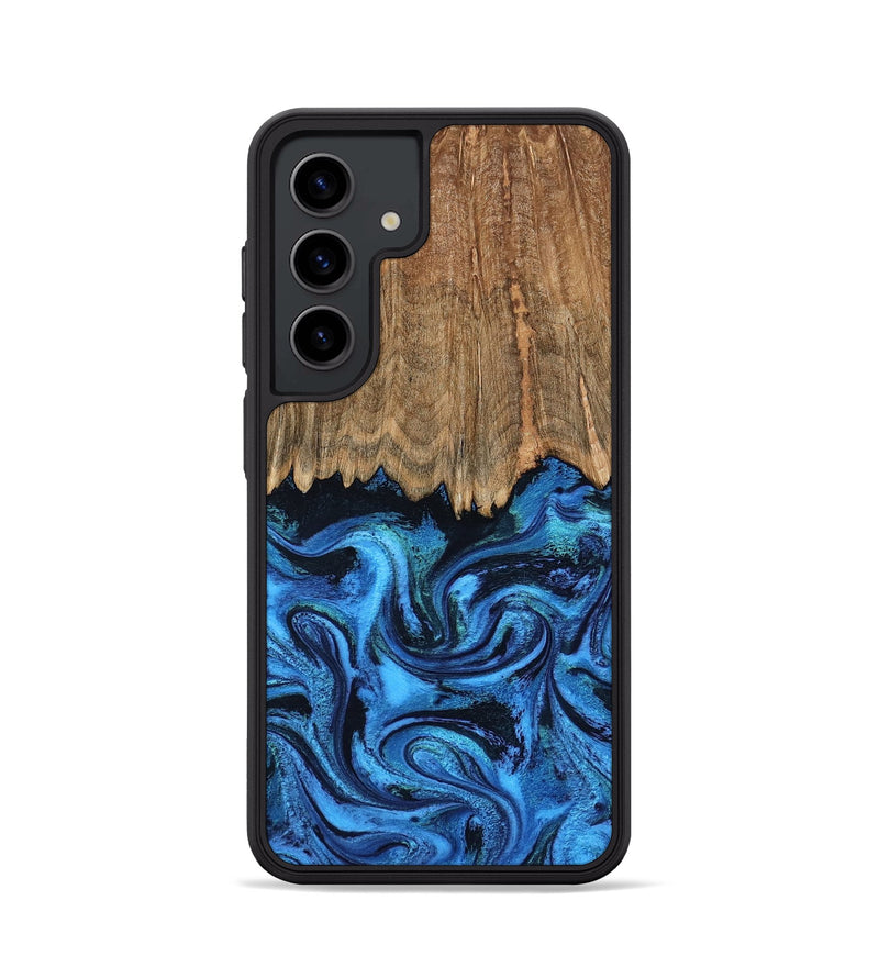 Galaxy S24 Wood Phone Case - Patrice (Blue, 799010)