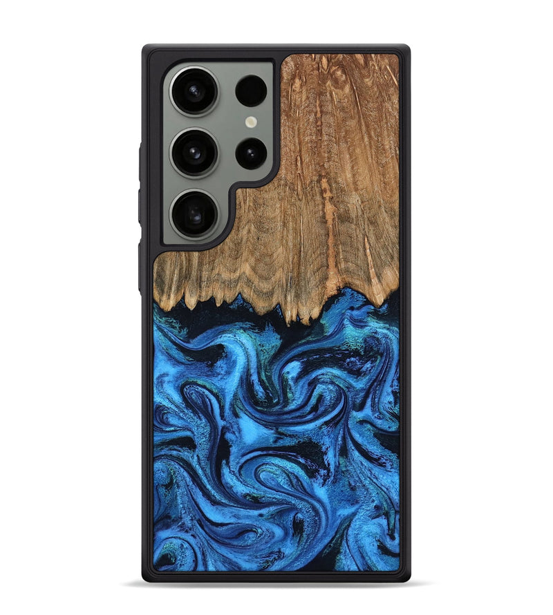 Galaxy S24 Ultra Wood Phone Case - Patrice (Blue, 799010)